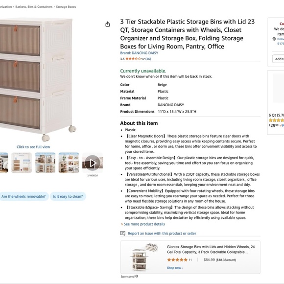 ✨ Your Space, Your Style, Storage Organizer! - Picture 2 of 5